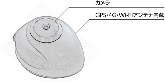 カメラ GPS・Wi-Fiアンテナ内蔵